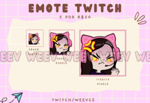 Eu vou fazer 2 emotes da twitch para você