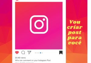 Eu vou fazer posts para divulgar nas redes sociais.