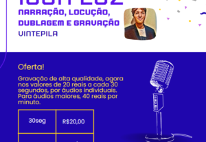 Eu vou narrar ou dublar seu vídeo