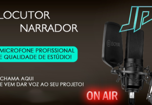 Eu vou fazer uma locução ou narrar o seu texto