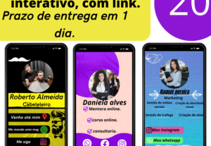 Eu vou Fazer um cartão de visitas incrível para você.