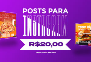 Eu vou fazer posts no instagram personalizado