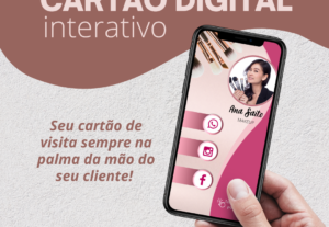 Eu vou fazer um cartão de visitas digital interativo