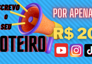 Eu vou fazer o seu roteiro para seu vídeo