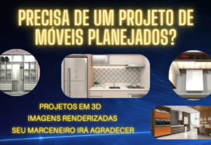 Eu vou fazer Projetos de Móveis Planejados 3D
