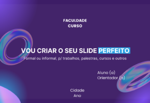 Eu vou criar sua apresentação de slides