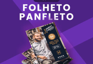Eu vou fazer a arte do seu folheto/panfleto do seu jeito