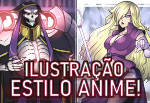 Eu vou desenhar seu projeto em estilo mangá / anime.