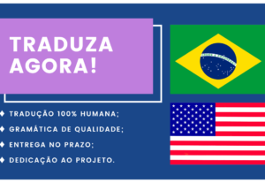 Eu vou traduzir textos do inglês para o português