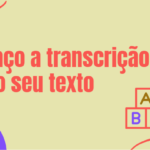 Eu vou Transcrever qualquer texto que você precise.