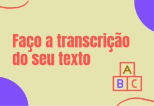 Eu vou Transcrever qualquer texto que você precise.