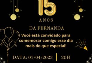 Eu vou fazer convites para anivérsarios e eventos.