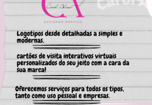 Eu vou Fazer logotipos e cartão de visita interativo virtual