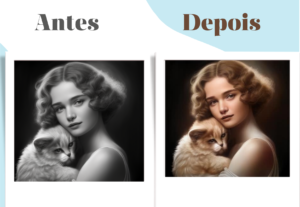 Eu vou colorir fotos antigas e novas / digitais
