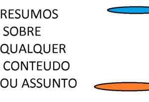 Eu vou fazer resumo sobre qualquer conteúdo