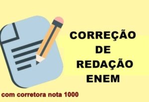 Eu vou corrigir 2 redações modelo Enem