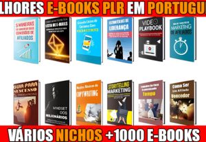 Eu vou enviar Ebooks Plr em Português TOP, Muitos Nichos