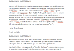 Eu vou corrigir, complementar ou alterar seu texto.