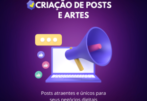 Eu vou criar 10 posts para seu negócio com texto e arte