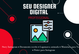 Eu vou ser seu designer digital para suas redes sociais