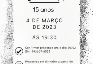 Eu vou fazer um convite de festa pra você