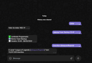 Eu vou fazer um Bot para Telegram