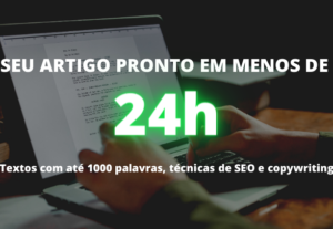 Eu vou escrever seu artigo em 1 dia