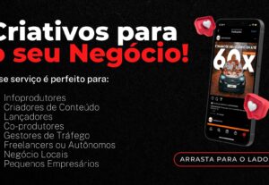 Eu vou fazer criativos que vendem para o seu negócio