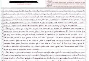 Eu vou fazer uma redação para você