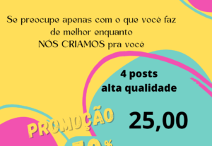 Eu vou criar tudo o que precisar