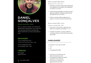 Eu vou elaborar o seu currículo