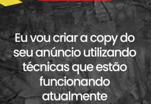 Eu vou escrever um anúncio para você