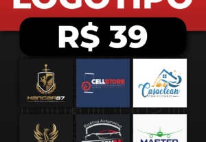 Eu vou criar seu logotipo moderno em até 48horas
