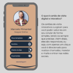 Eu vou fazer seu cartão de visita digital e interativo