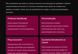 Eu vou fazer apresentações em formas de slides