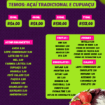 Eu vou fazer um cardápio profissional pro seu comércio