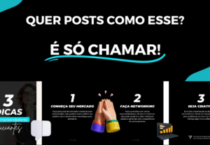 Eu vou criar um post para a sua rede social em 24hrs