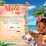 Eu vou Montar seu convite  lembrança. personalizado