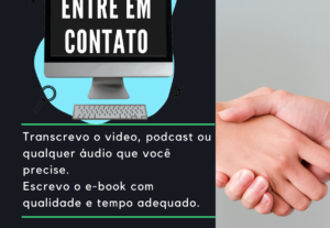Eu vou transcrever videos e podcast e criar e-books do zero.