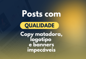 Eu vou criar banners, logo, posts e copy pra você.
