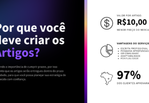 Eu vou criar 10 artigos de 800 a 1000 palavras