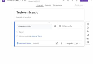 Eu vou criar um formulário no Google para você ou sua empres...