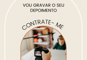 Eu vou gravar uma propaganda para o seu produto / serviço.