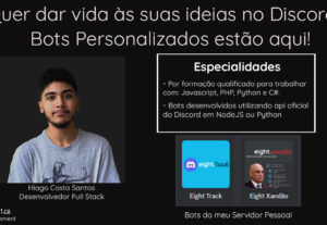 Eu vou desenvolver um Bot personalizado para seu Discord