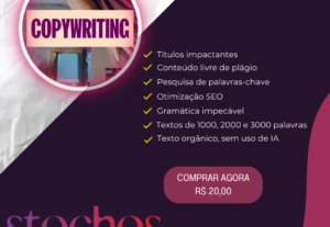 Eu vou escrever seu artigo com até 1000 palavras