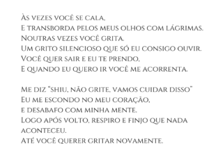 Eu vou fazer seu poema/ versos brancos ou rimados