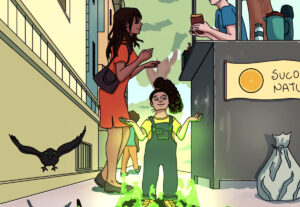 Eu vou fazer uma ilustração detalhada para sua história.