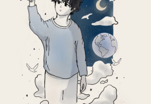 Eu vou fazer uma ilustração digital para seu livro.