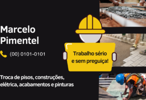 Eu vou fazer arte de cartão de visita para você