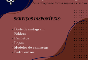 Eu vou criar o seu design